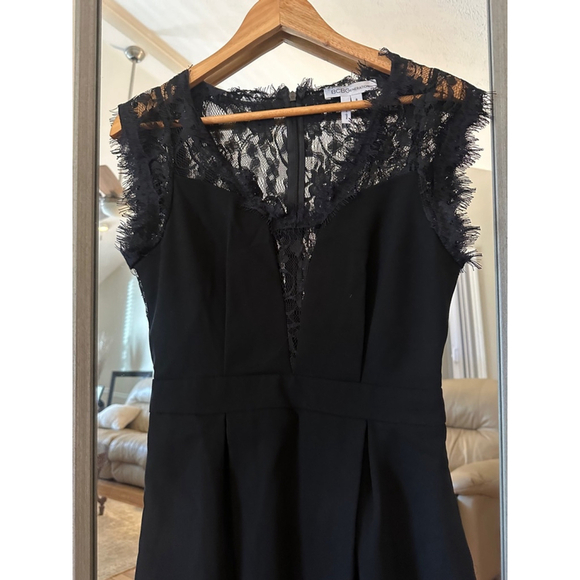 BCBGeneration Black Lace Dress Women's Size 8 - Picture 3 of 5